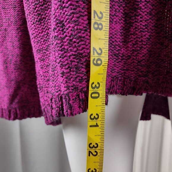 Philosophy Womens Royal Magenta, Black, Cotton Blend, Knit Sweater Plus Size XXL - Picture 6 of 12